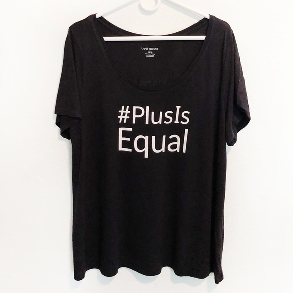 Lane Bryant Tops - #PlusIsEqual LANE BRYANT Plus 18/20 Graphic Tee